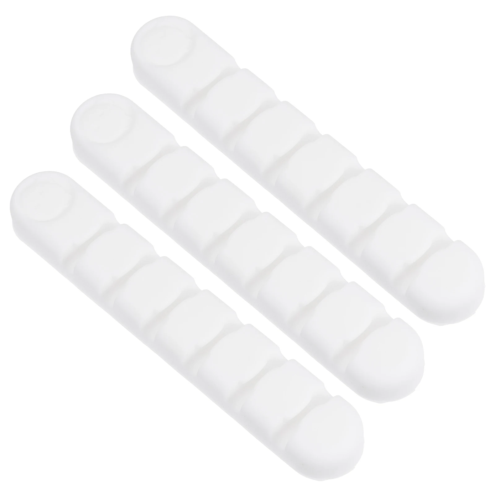 

3 pcs Cable Organizer Desk Accessories Silicone Wire Clips for Cords Lovely Storage Sticky Manager Cord Holder Tidy Data Cable