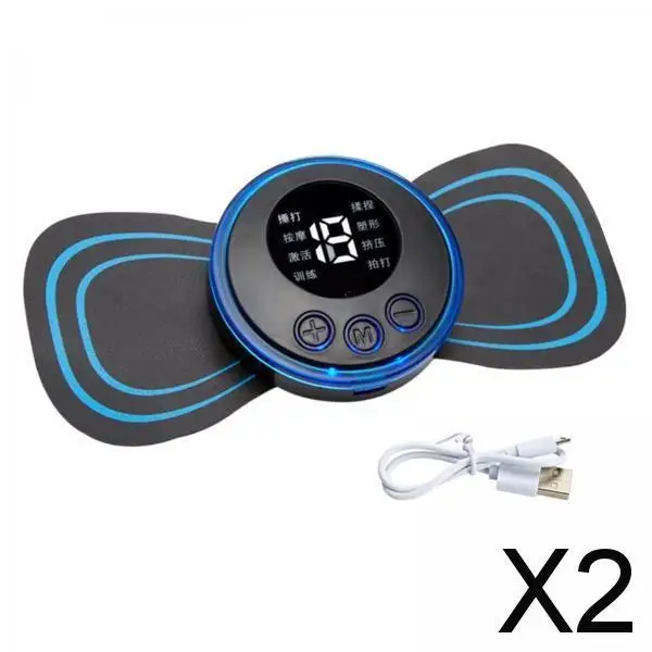 

2xЭлектрический массажер для шеи, беспроводной массаж всего тела для рук, ног, спины, USB