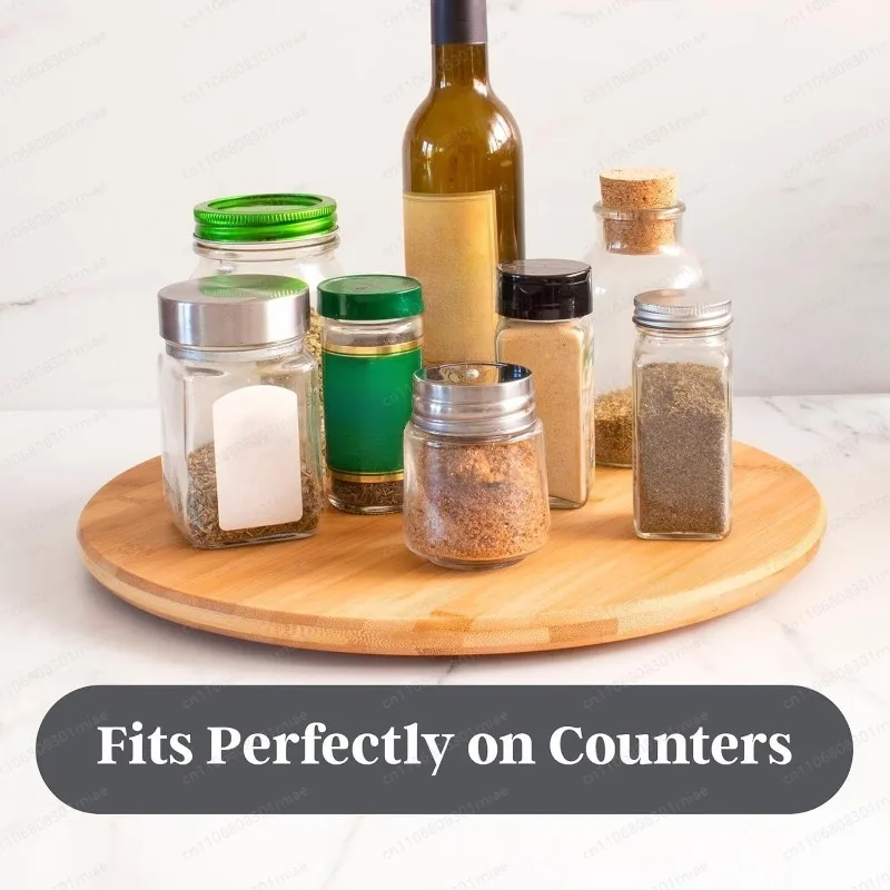 

Rotatable wooden desktop turntable storage tray Cosmetics storage box Rotating dresser Skin care products Perfume storage