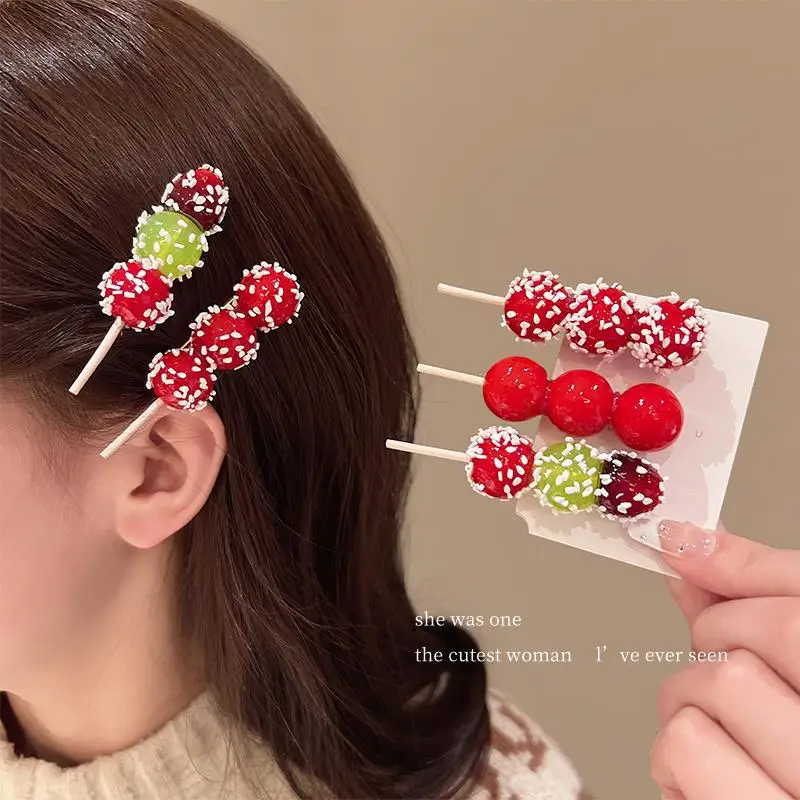 1pc Cute Hairpins Simulation Food Hair Clip Hair Accessories Potato Chip Ice Cream Side Clip Girls Funny Drink Bottles Headwear