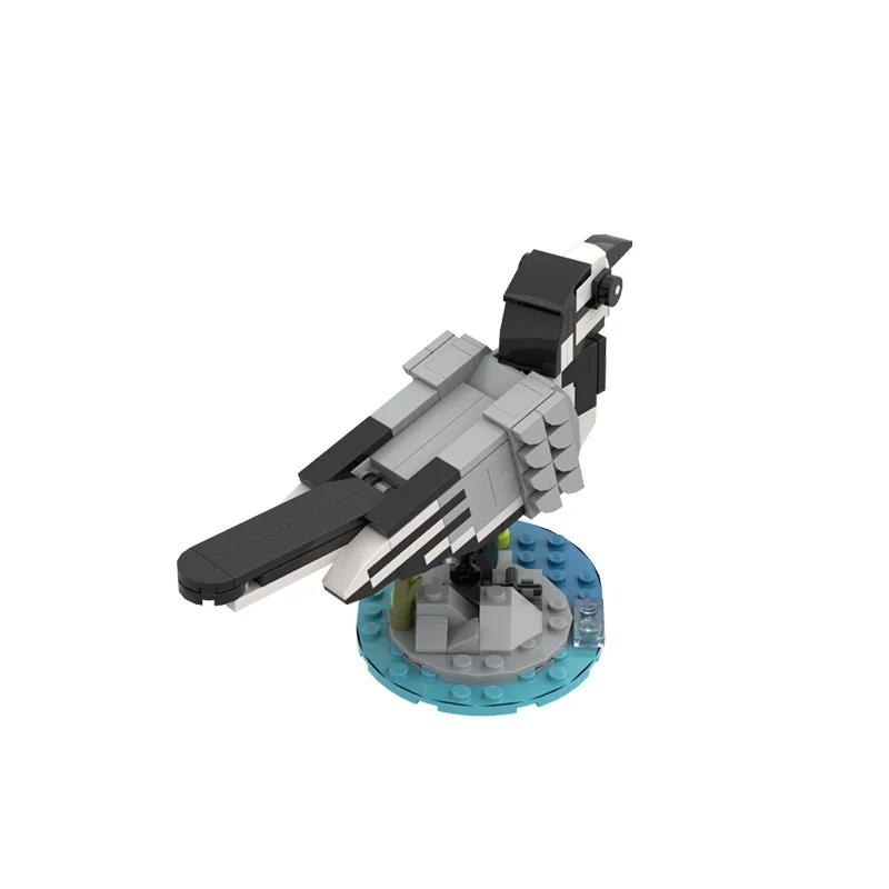 157 Uds. MOC Wagtail blanco modelo creado bloques de construcción montar DIY ladrillo creativo regalo de Navidad juguetes cumpleaños