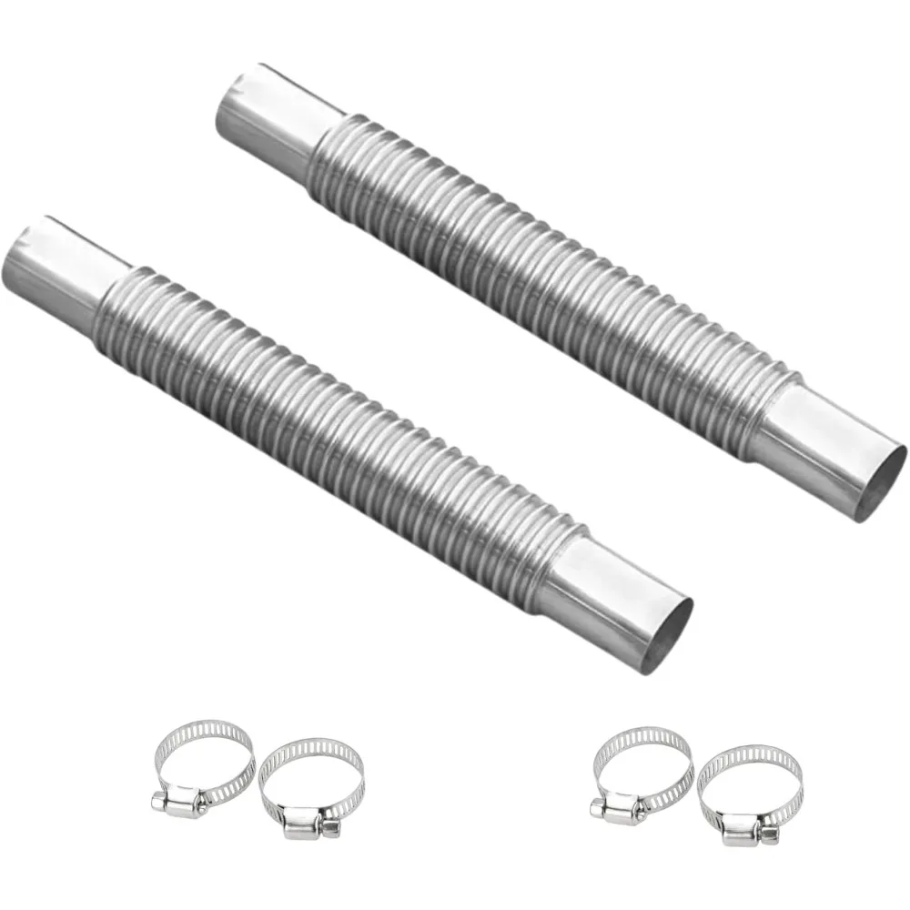 

Diesel heater exhaust pipe 2.5cm Universal Fit for Truck Car Pickup Diesel Heater with clamp 2PCS