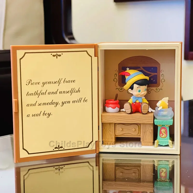 Figuras de acción de Pinocho bonitas, juguetes de Disney Pinocho Boy, muñecos, regalos, decoración del hogar, juguetes Miniso