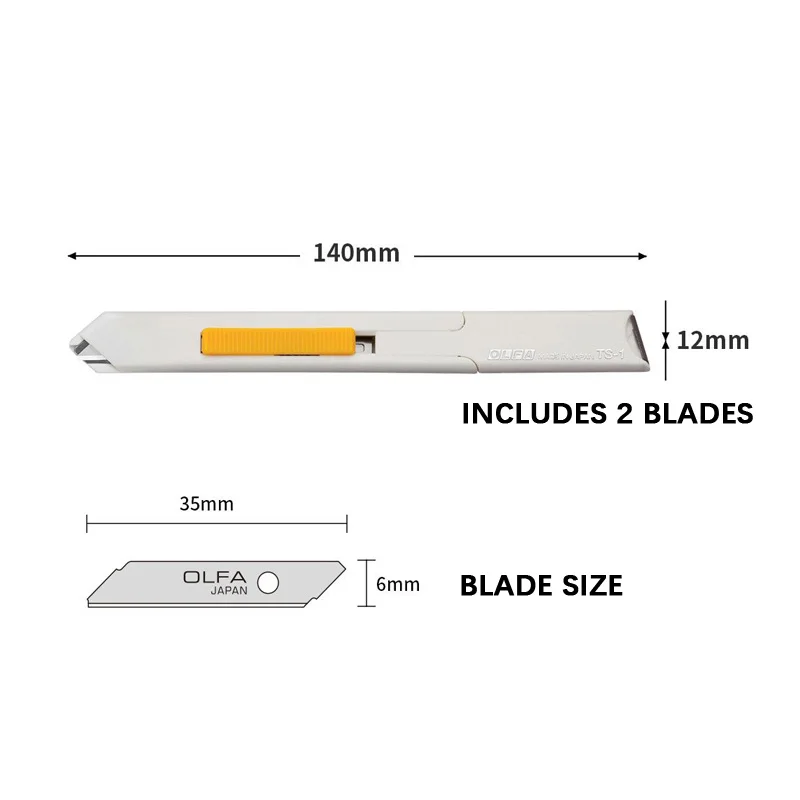OLFA TS-1(209B) Top Sheet Cutter DIY Scrapbooking Art Knife Precision Handmade Craft Carving Knives Hobby Cutting Tools