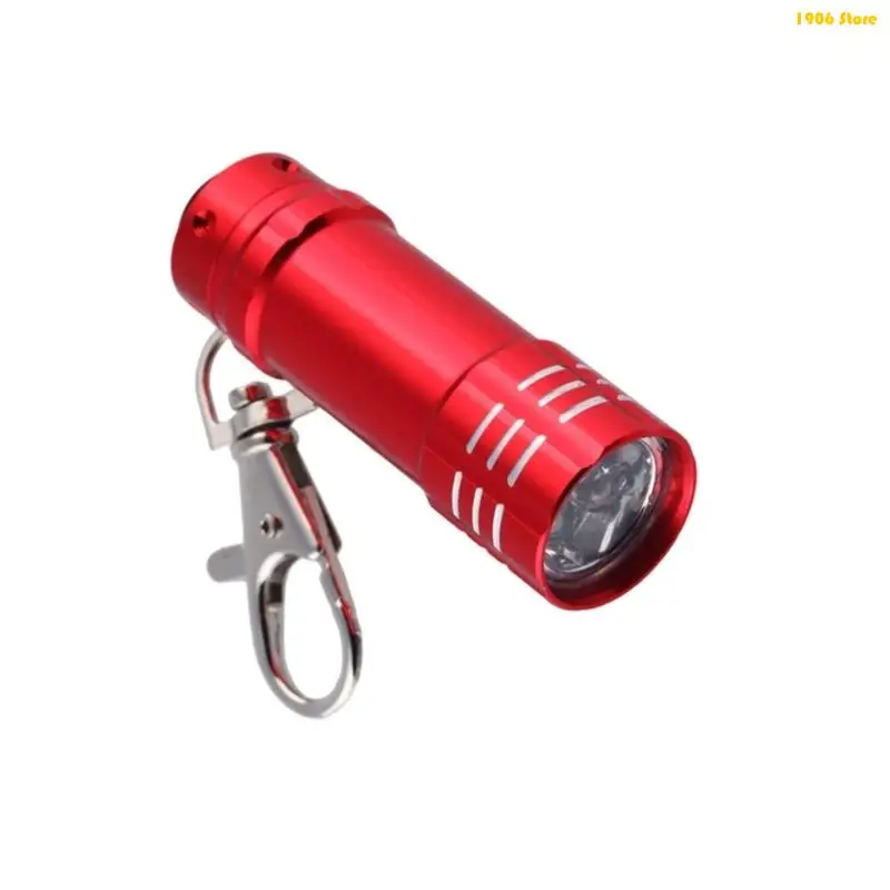U1JB Portable 3 LED Aluminum Keychain Torch Shockproof Water Resistant Design For Emergency Lighting & Outdoor Exploration