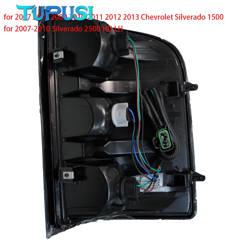 مجموعة المصابيح الخلفية ضوء خلفي لسيارة شيفروليه سيلفرادو 1500 لعام 2007-2010 سيلفرادو 2500 HD LH ملحقات السيارة