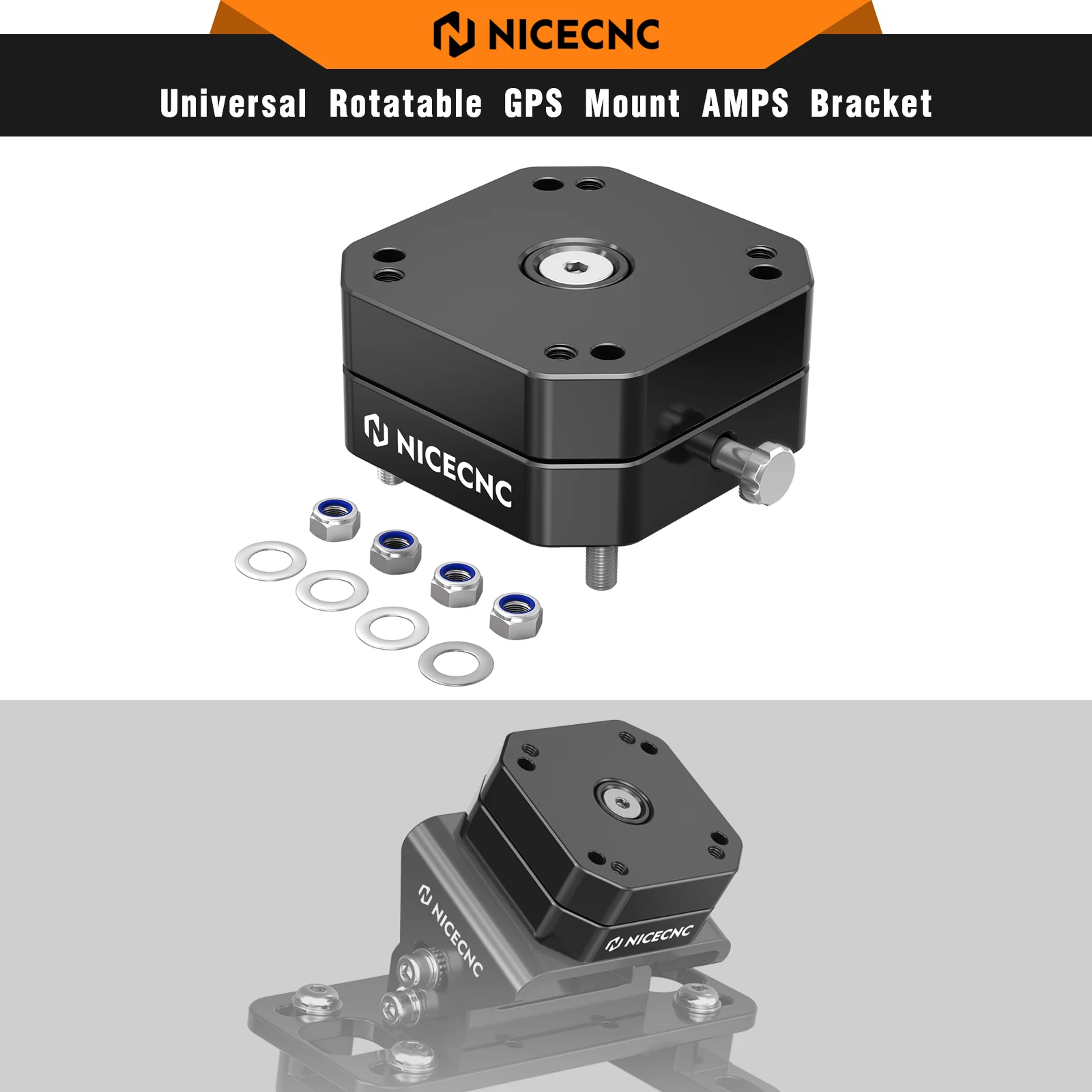 

NICECNC Rotatable GPS Mount AMPS Bracket For KTM EXC 300 EXC-F 350 690 Enduro R SMC R 790 890 990 1090 1290 Adventure Supermoto