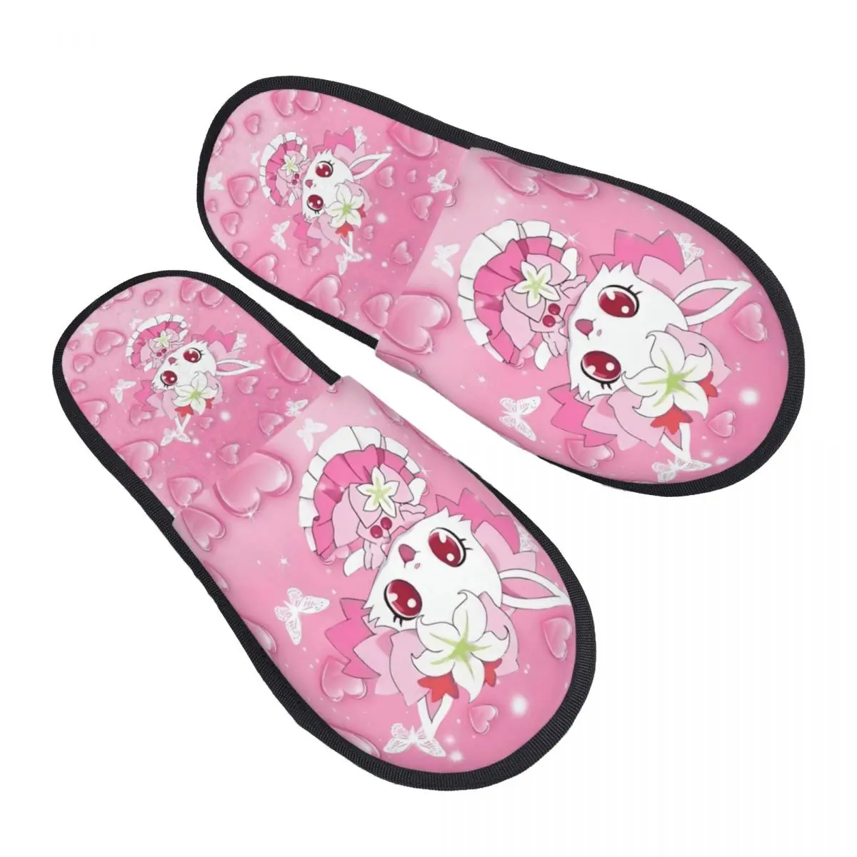 

Женские домашние тапочки Sanrio в стиле аниме Jewelpet, уютные тапочки из пены с эффектом памяти, кавайные тапочки без шнуровки для спа