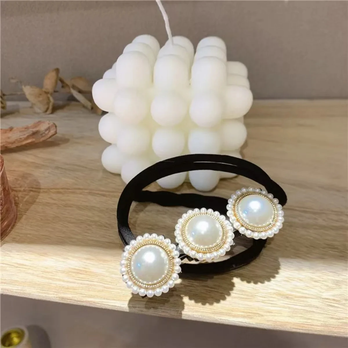Blumenkristallhaar Damen Easy Donut Hochsteckfrisur Haarstab DIY Biegsames Haarband Chignon Haarschmuck Geschenk – Detail 5