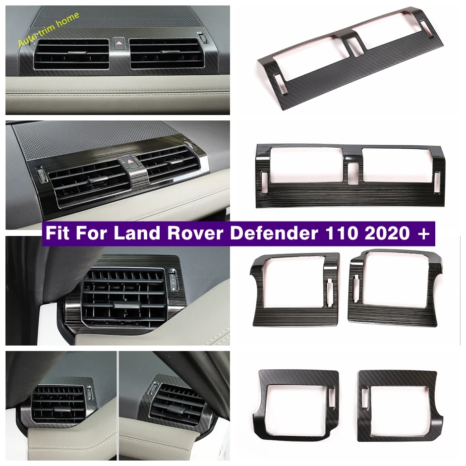 

Dashboard Central Side Air Conditioner Outlet Vent Decor Cover Trim For Land Rover Defender 110 2020 - 2022 Interior Accessories