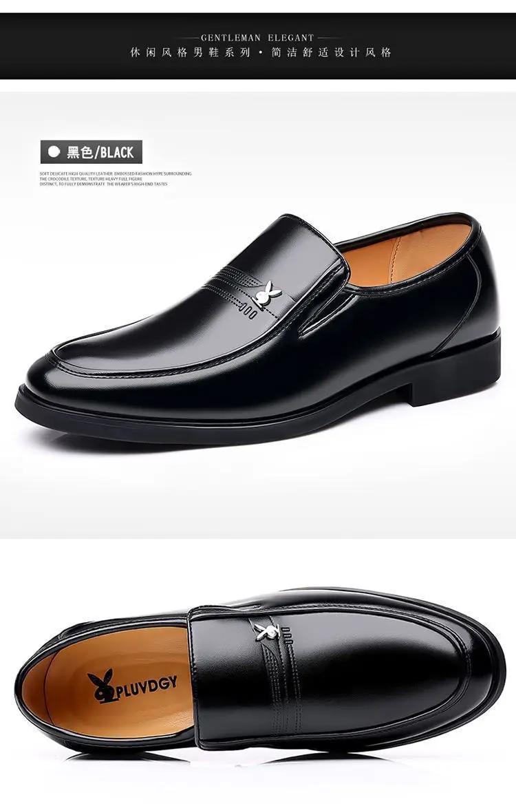 2026 Herren Casual Kunstleder Slipper mit Weicher Sohle, Business Casual Bequeme Büroschuhe, Gehschuhe – Detail 25