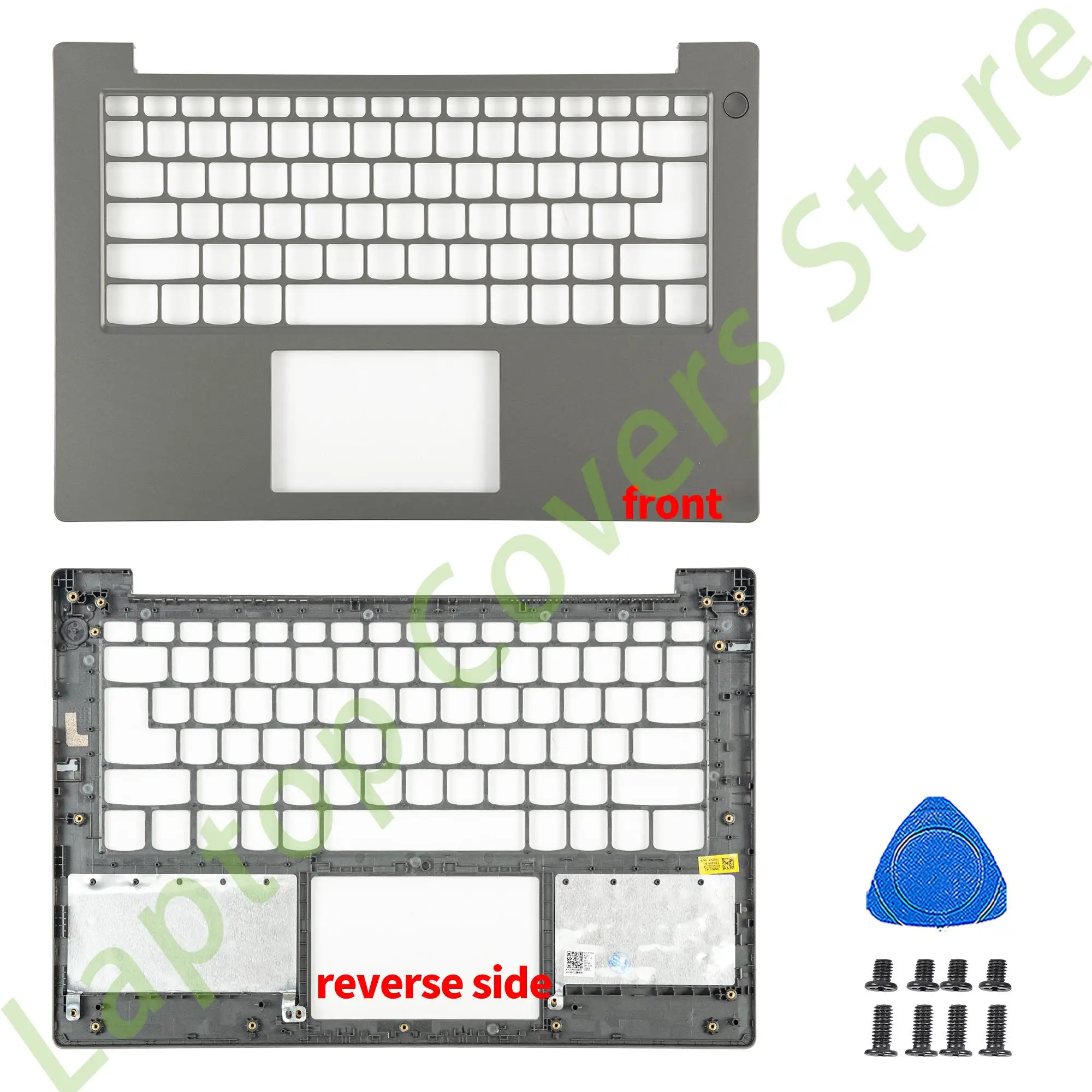 Imagem -04 - Peça do Portátil para V14 g2 Itl V14 g2 Alc Ijl Lcd Tampa Traseira Painel Frontal Palmrest Caixa Inferior Substituição do Reparo Cinza Novo