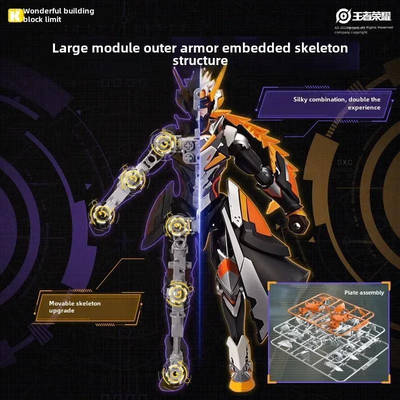 Keeppley Bouwsteen Kits Eer van Koningen Actiefiguren Anime Super Armor Hero Machine Model Decoratie Collectie Speelgoed Cadeau