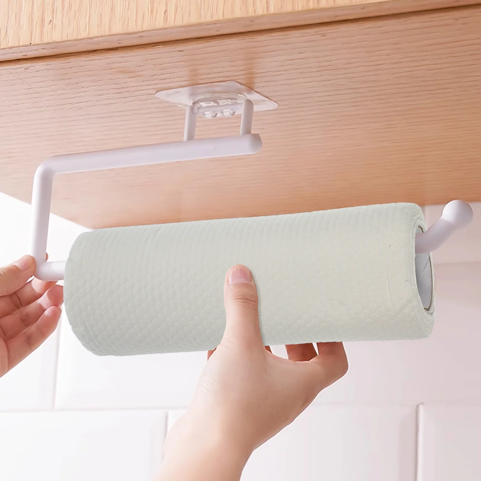 

1 Roll Dry Wet Use Kitchen Paper Towel Pure White Non Woven Cloth Kitchen Cleaning Napkin Water Absorbent Multi Function Hand