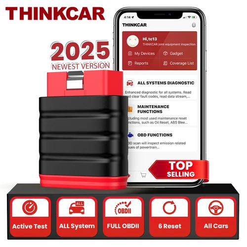 2025 Thinkcar Thinksafe OBD2 Bluetooth escáner lector de código coche bidireccional todo el sistema 6 reinicio OBD 2 herramientas de diagnóstico automático