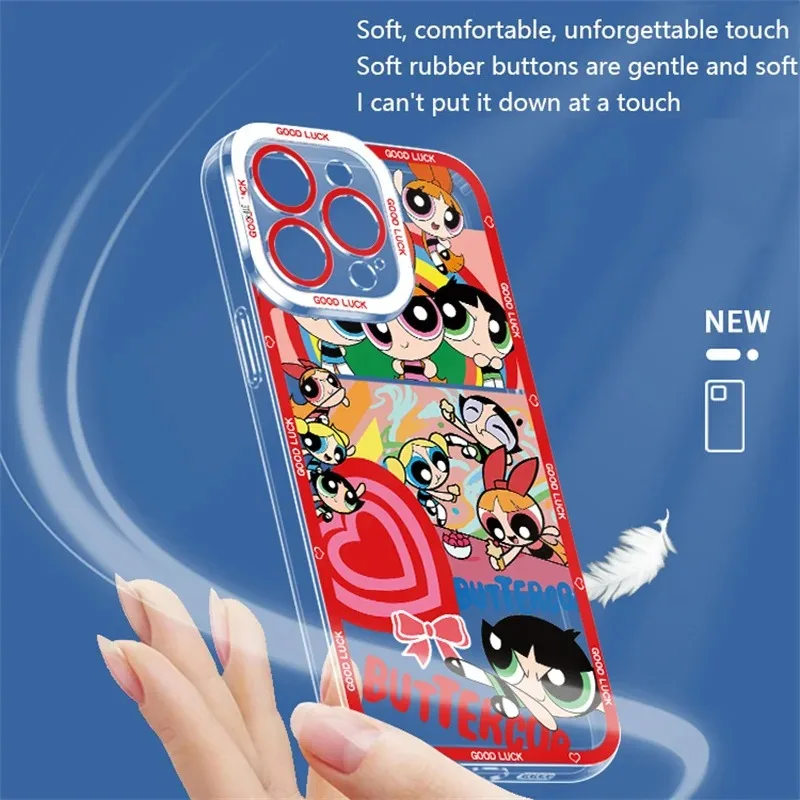 Lovely Powerpuff Girls Case For Samsung Galaxy A54 A34 A24 A14 A13 A53 A33 A73 A23 A05 A05S A72 A52 A52S A32 A22 A12 A31 A51 A71