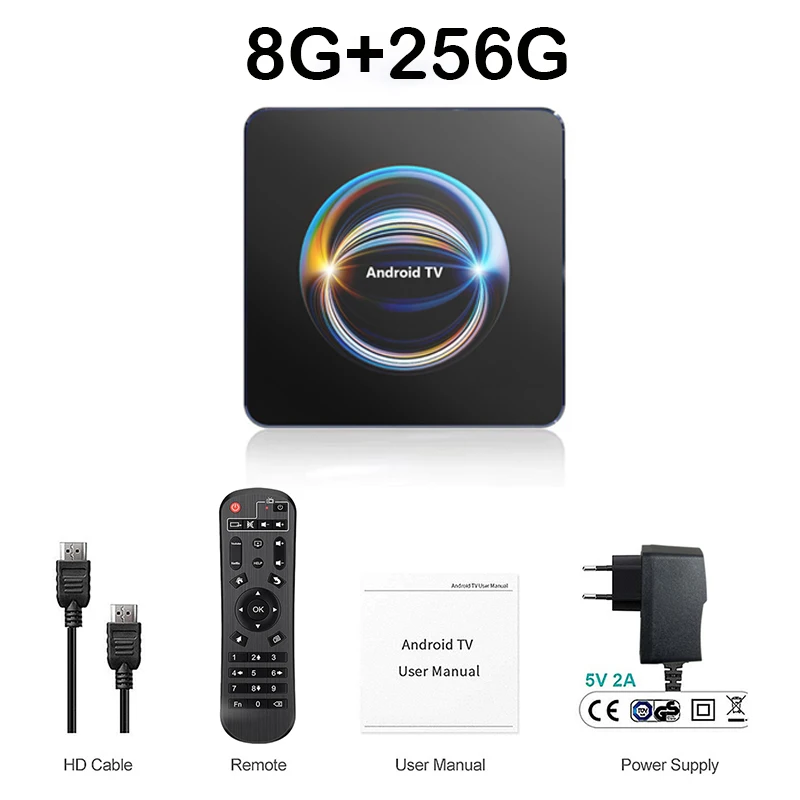 Android 16.0 Smart TV Box 8K HD Streaming IPTV Mediaspeler HDMI Bluetooth Dual WiFi 2.4G & 5G Set Top Box Ondersteuning YouTube Netflix
