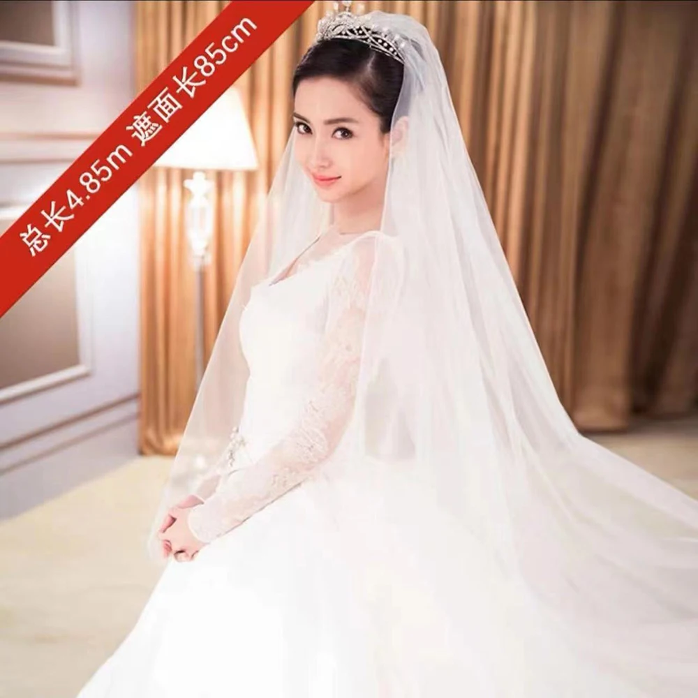 Tulle Wedding Veils Two Layer With Comb with Face Cover Bridal Veil Marriage Wedding Hair Accessories