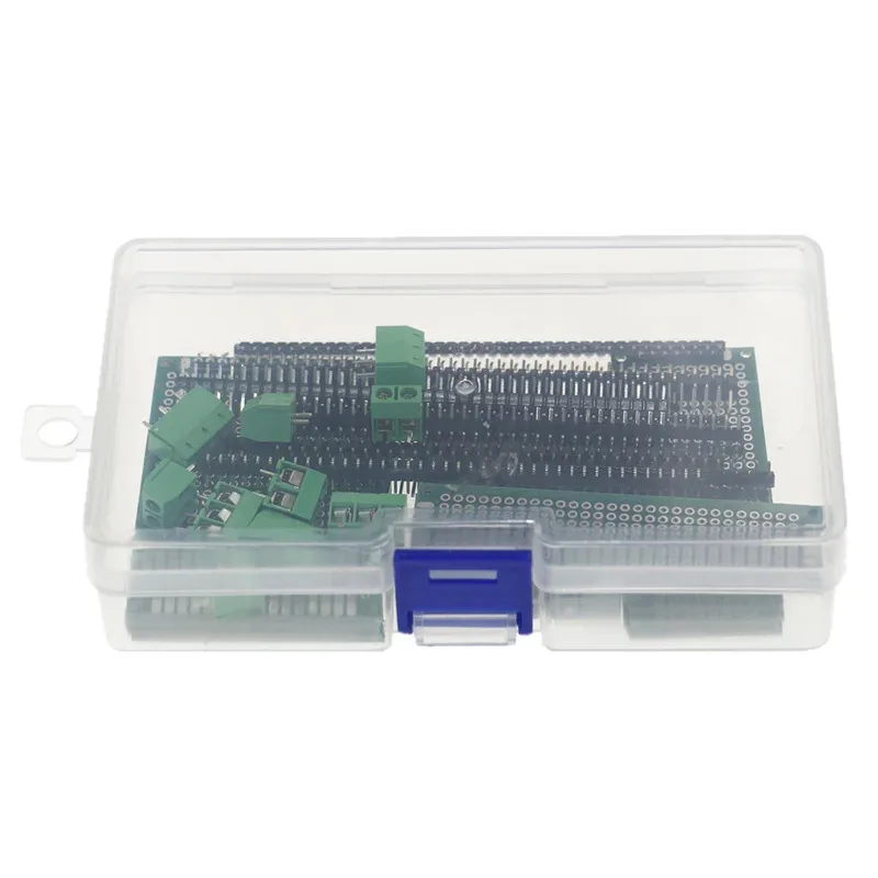 40pcs 5x7 4x6 3x7 2x8 Double Side Prototype PCB Printed Circuit Board For Arduino Soldering Board KF301-2P/3P Terminal kit