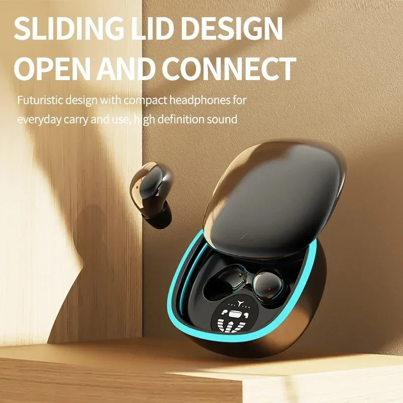 سماعات بلوتوث لاسلكية صغيرة للنوم سماعات TWS مع ميكروفون ستيريو رياضي داخل الأذن سماعة أذن طويلة الاستعداد HD دعوة سماعات الأذن لعبة #2