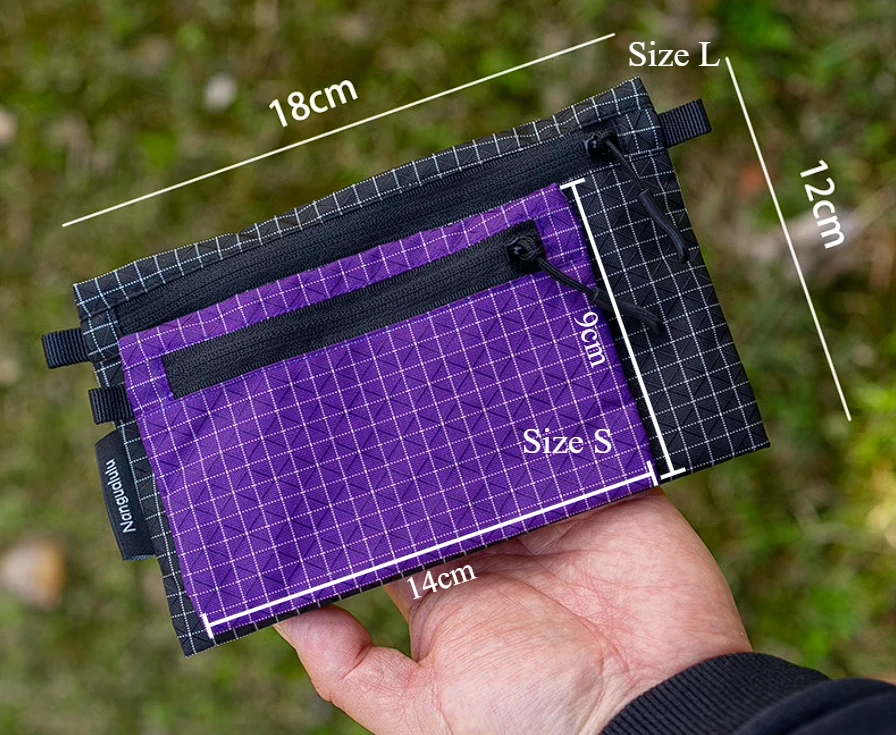 Lightweight Outdoor Pouch Tactical Wallet Cash Bag Mini Key Card Purse with Zipper Travel Hiking Camping Trekking Gear