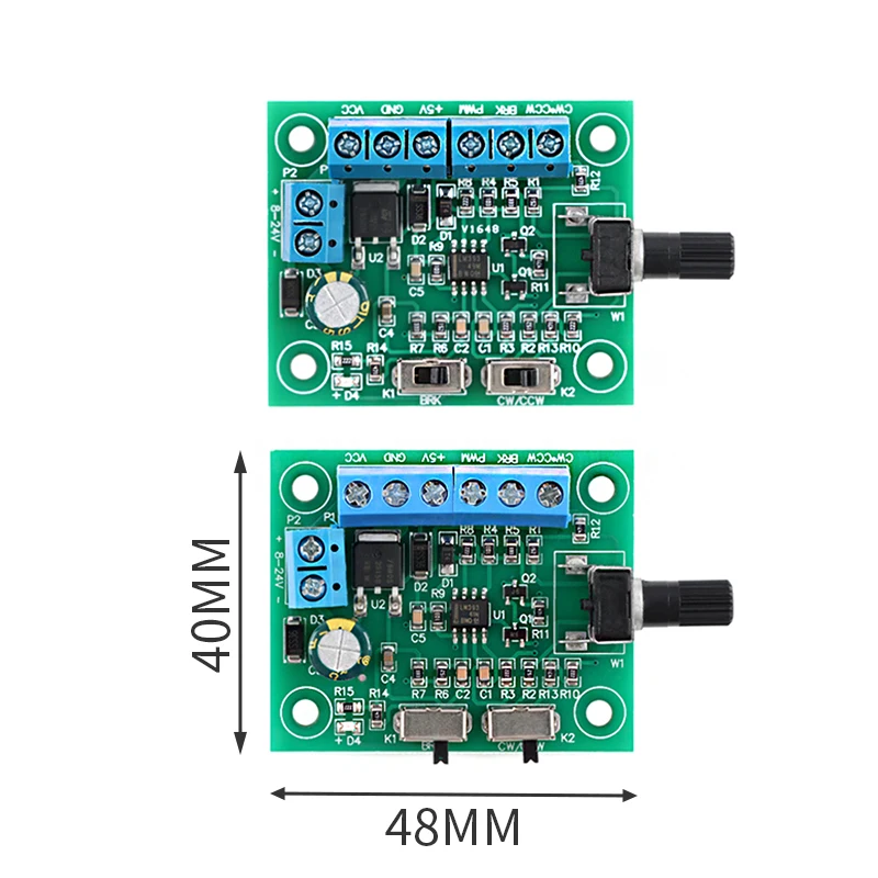 DC8-24V Brushless DC Motor Speed Controller Driver PWM Speed Control Board Pinpoint Regulator Forward And Backward Control 18KHz
