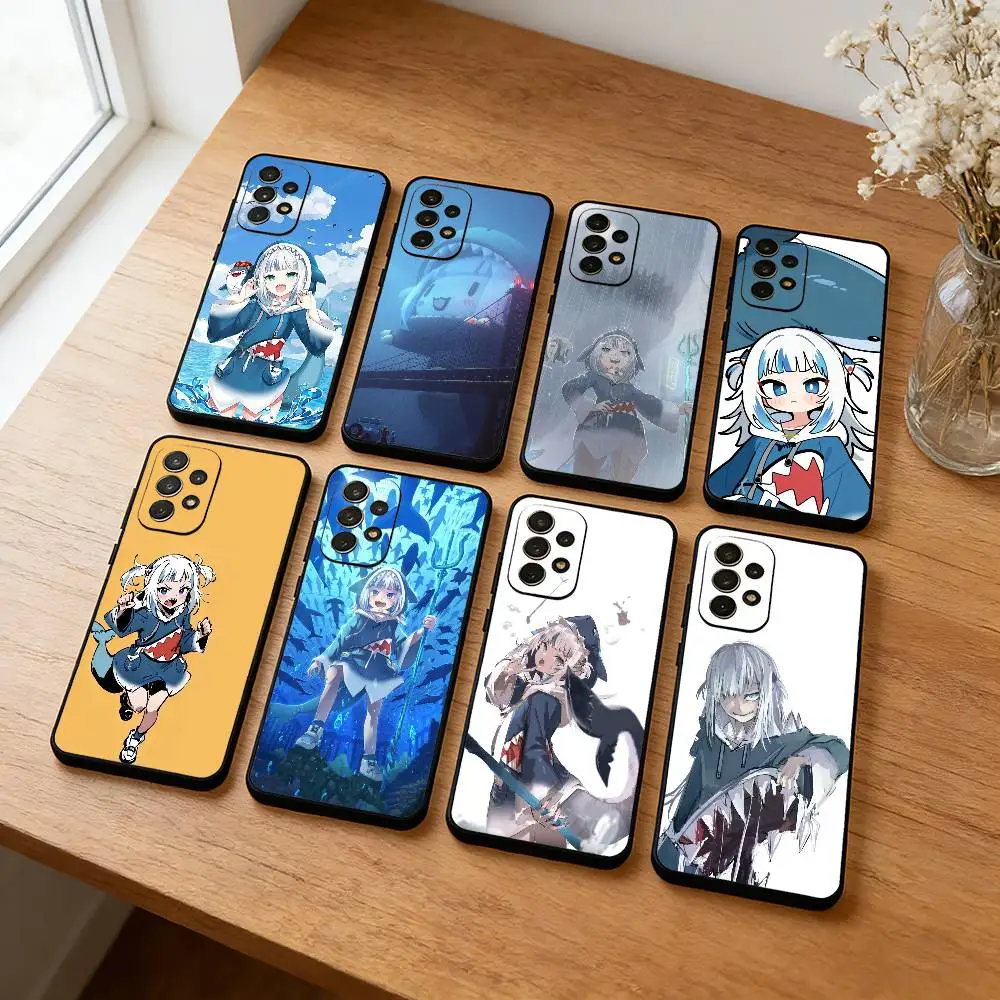 Hololive G-Gawr Gura-a  Phone Case For Samsung S26,S25,S24,S23,S22,Plus,Cover Soft Black Shell