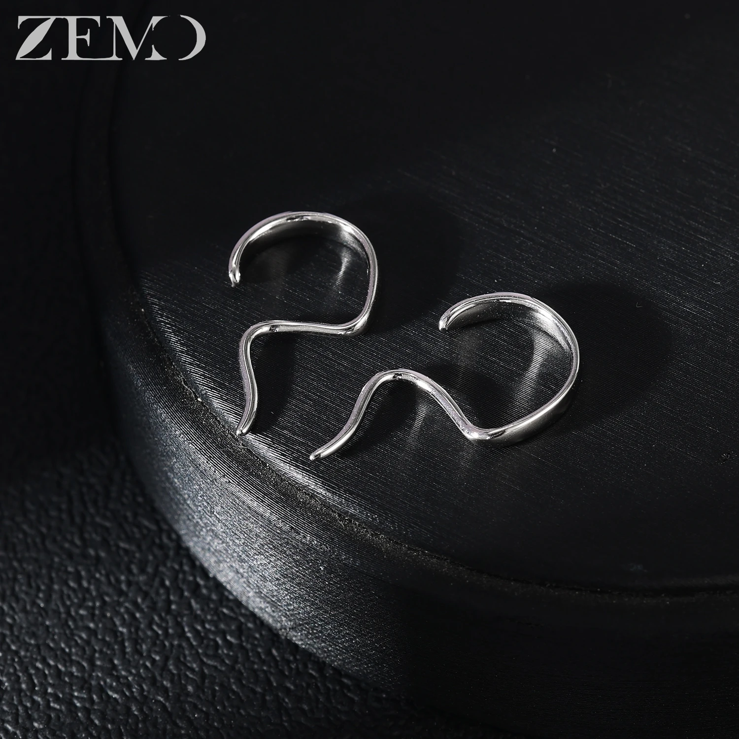ZEMO 1 PC 16G Curved 925 Sterling Silver Labret Lip Piercing Unisex Feed In Cuff Ethnic Alternative Clip Piercing Body Piercings