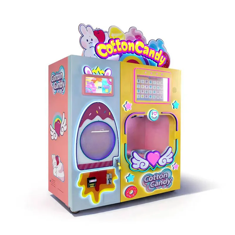 New Marshmallow Vending Multi-plug Commercial Fully Automatic Cotton Candy Machine