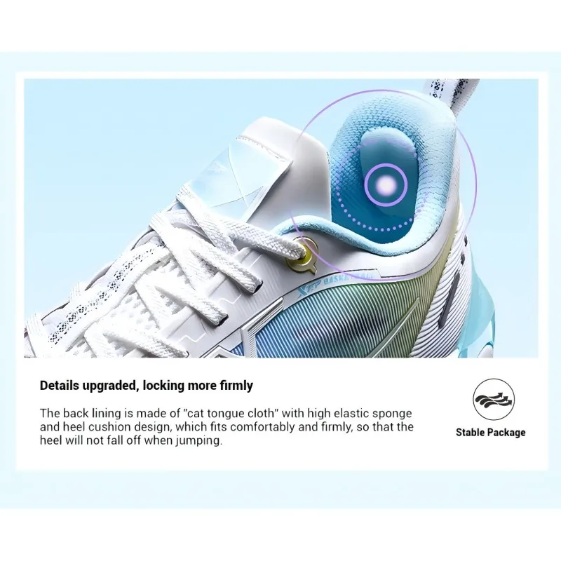 Xtep Qingxi Basketball Shoes For Men 2025 Spring Combat Wear-Resistant Sports Shoes Outdoor Guards Rebound Sneakers 875119120003