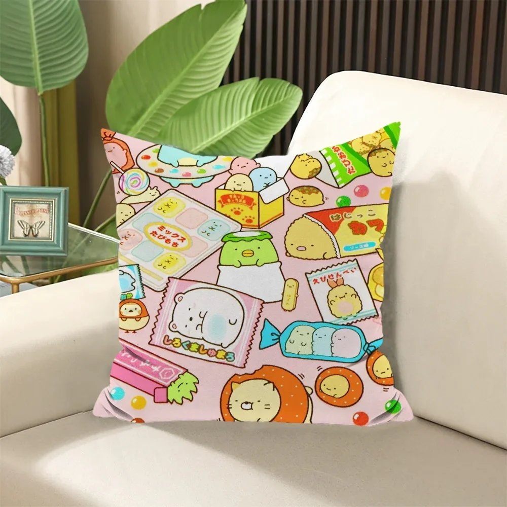 Cute Cartoon Pillowcases for Pillows 45x45 Cushions Cover for Pillow Bed Pillowcase Expectations Car Decoration Pilow Covers