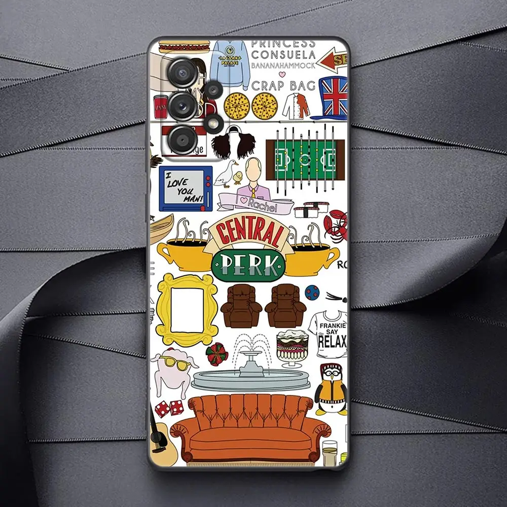 Central Perk Coffee Friends TV Show Case For Samsung A52 A72 A90 A80 A73 A71 A70 A60 A54 A53 A51 A42 A34 A33 A32 A23 A22 Cover