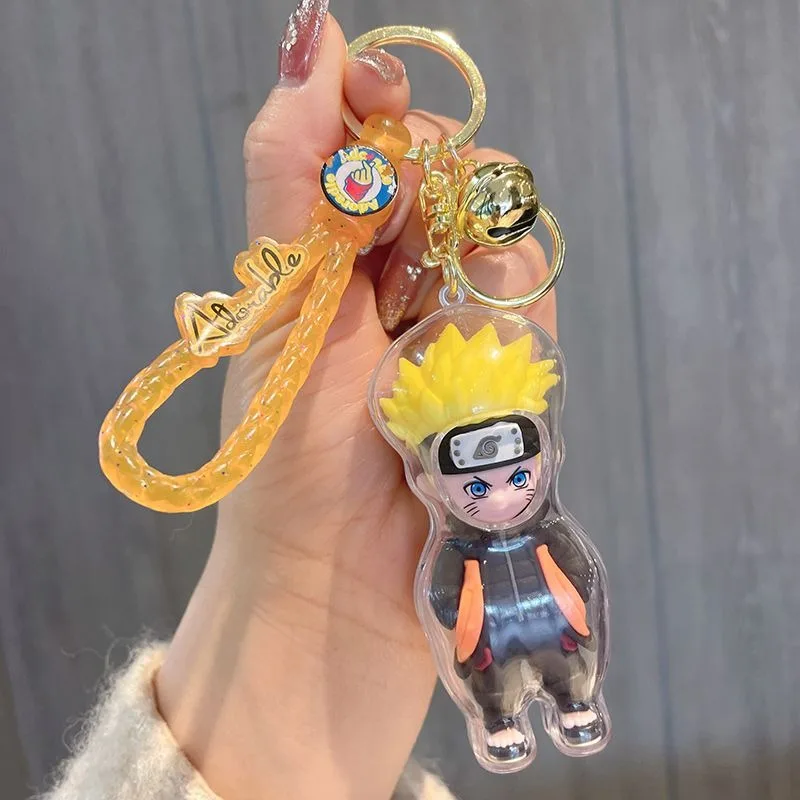 Naruto Cartoon Design Keychain Uzumaki Naruto Cute Creative Fashion Personality Simple Funny Backpack Pendant Decoration view 6