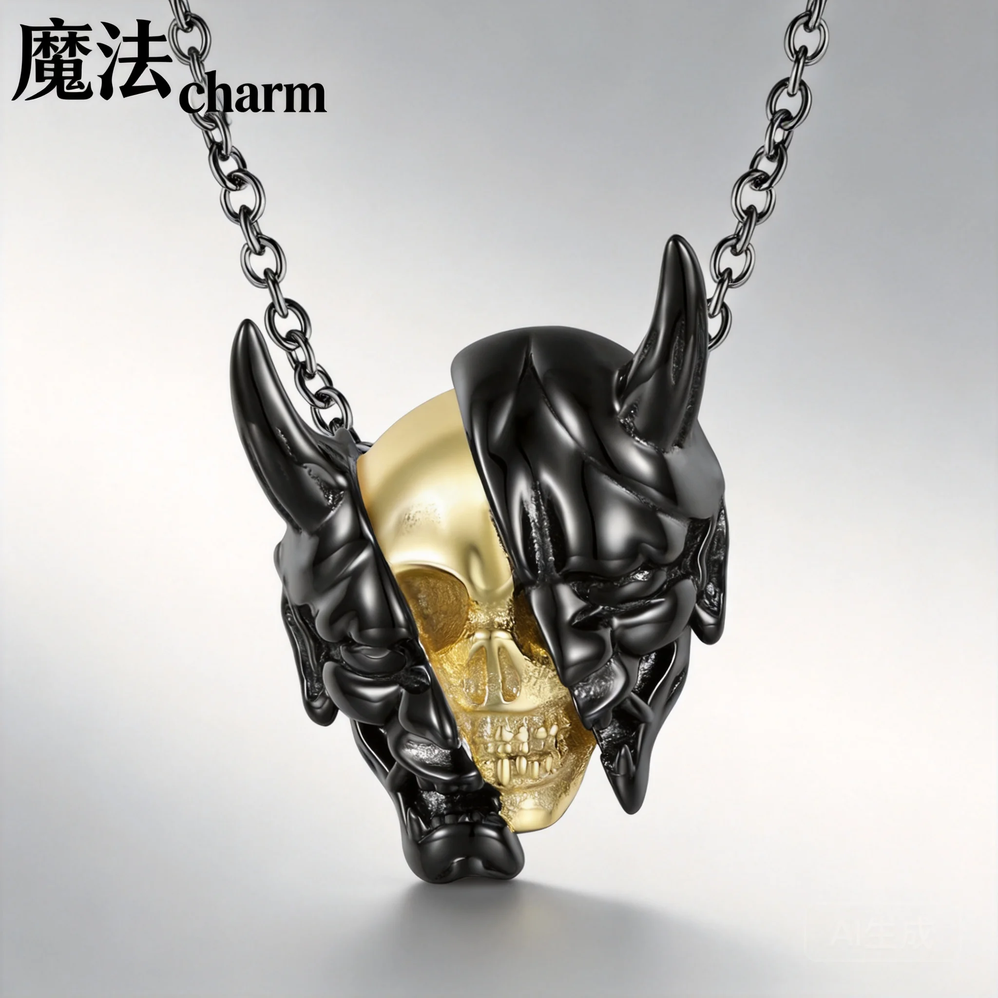 collana-con-ciondolo-maschera-teschio-oni-bicolore-in-argento-sterling-925-stile-gotico-punk-per-uomo-donna-amuleto-portafortuna-protettivo-design-audace-e-unico-di-tendenza