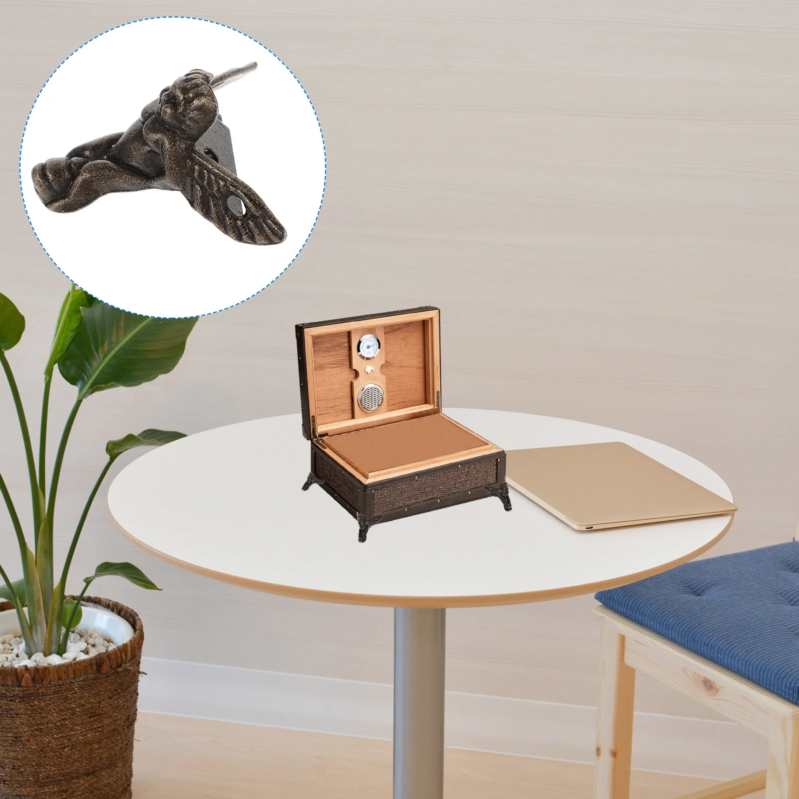 20 قطعة علبة خشبية مزخرفة كلاسيكية أرجل صندوق مجوهرات قدم إكسسوارات أثاث حماية من السبائك