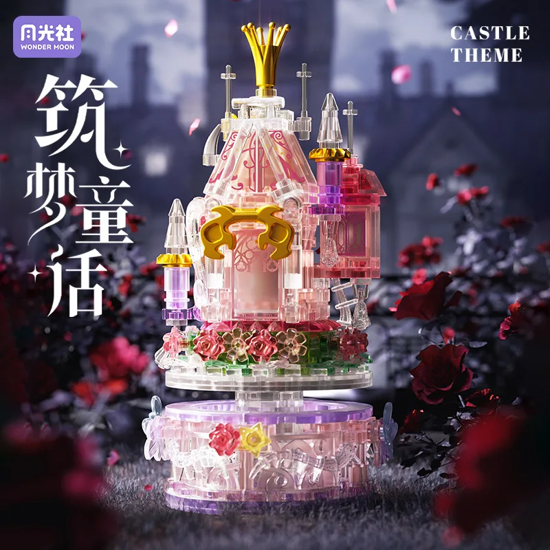 Fairy Tale Castle Micro Building Blocks Desktop Decoration Puzzle Assembling Model Toys Birthday Gifts for Boys and Girls