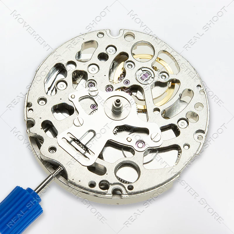 High Accuracy Japan NH70/NH70A Hollow Automatic Watch Movement 24 Jewels 21600 BPH Fully Automatic