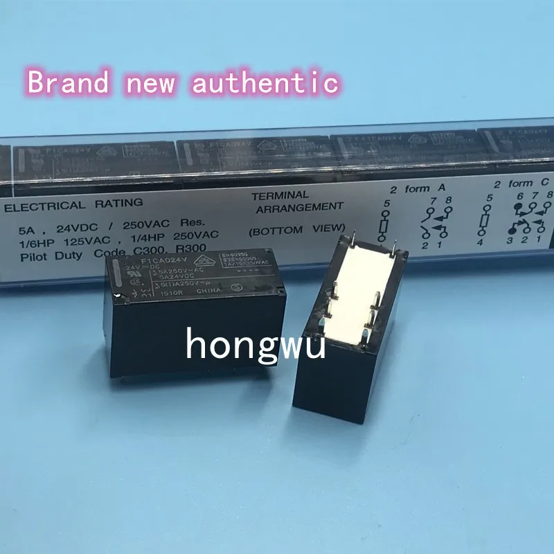 100% Original New 1PCS/ F1CA024V DC24V  relay  5A  8pins