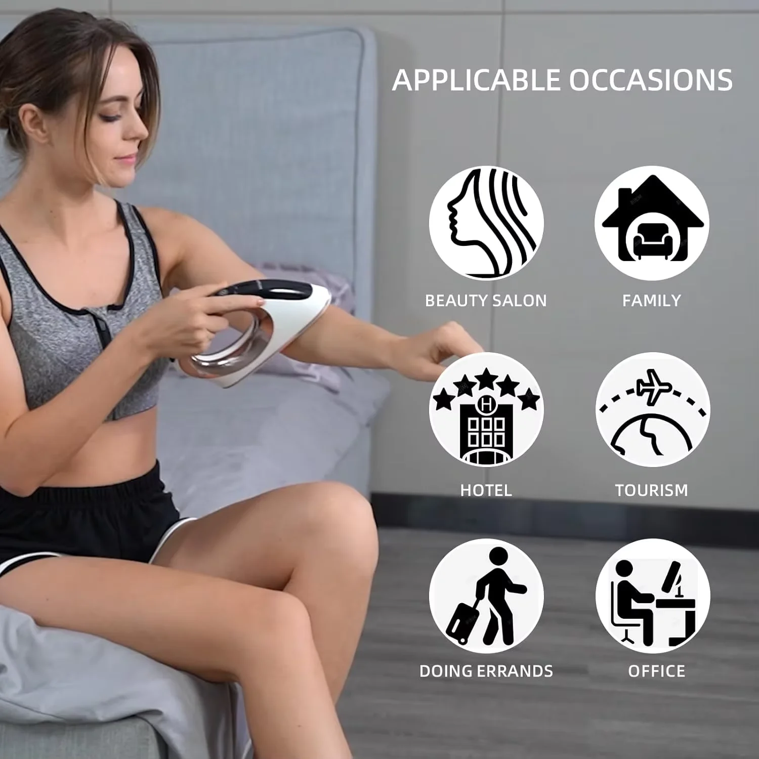 2026 Portable Slimming Massager Radio Frequency Body Slimming Machine and Cellulite Massager EMS Belly Fat Burner LED Therapy view 5