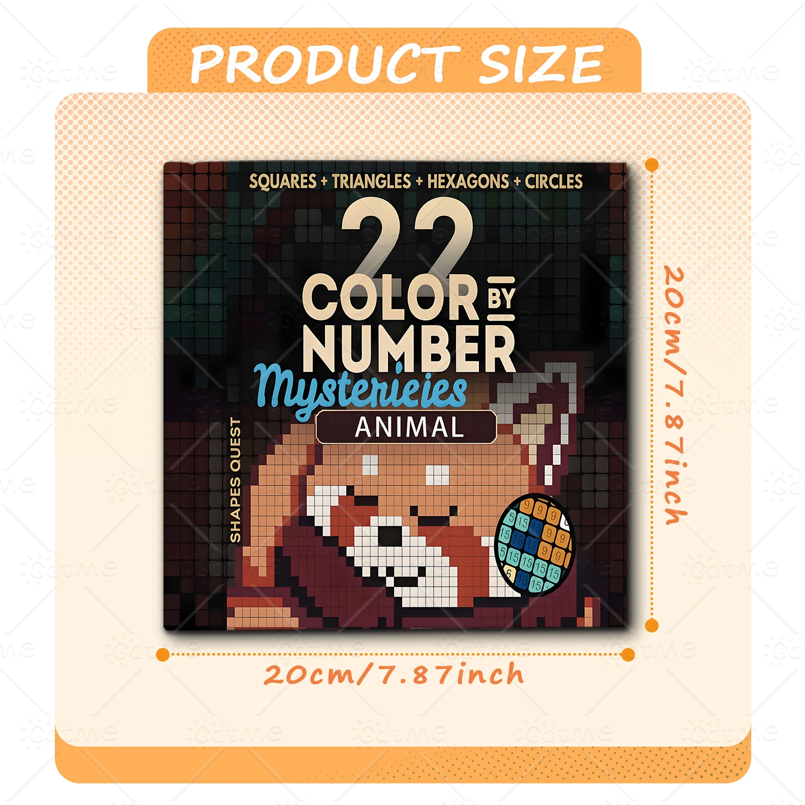 MYSTERY MOSAIC COLOR BY NUMBER Artwork by Digital Adult Coloring Book DIY Painting Drawing Coloring By Num image 3