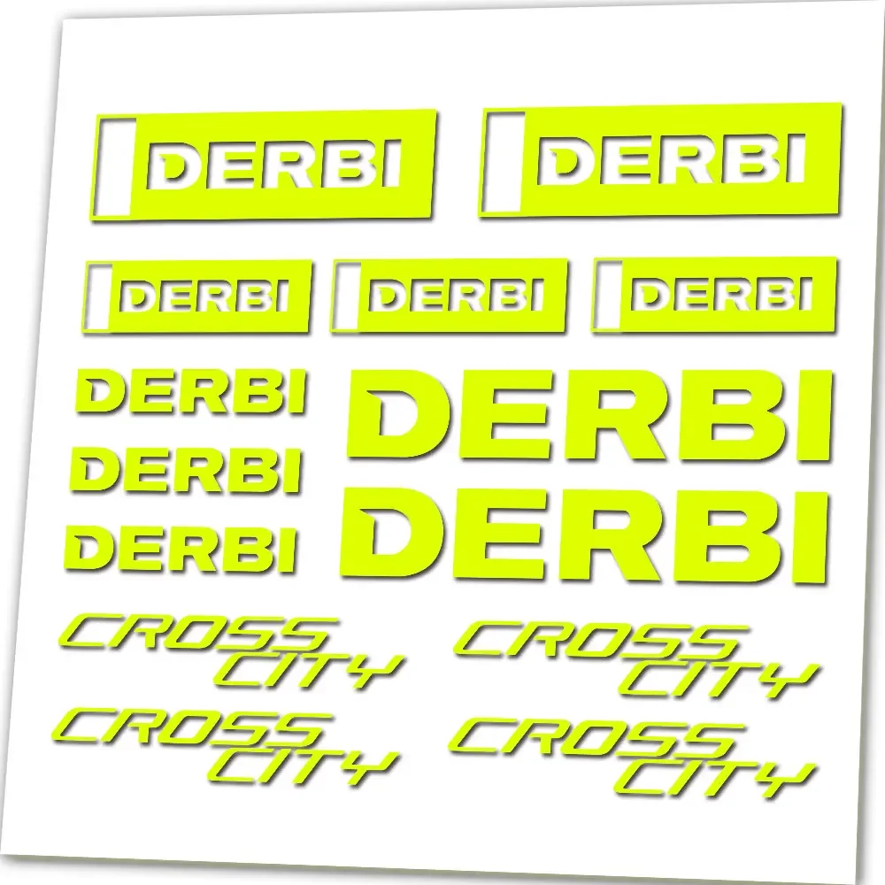 For Derbi Cross City SM Senda supermoto 50 125 Vinyl Stickers / Decal Set