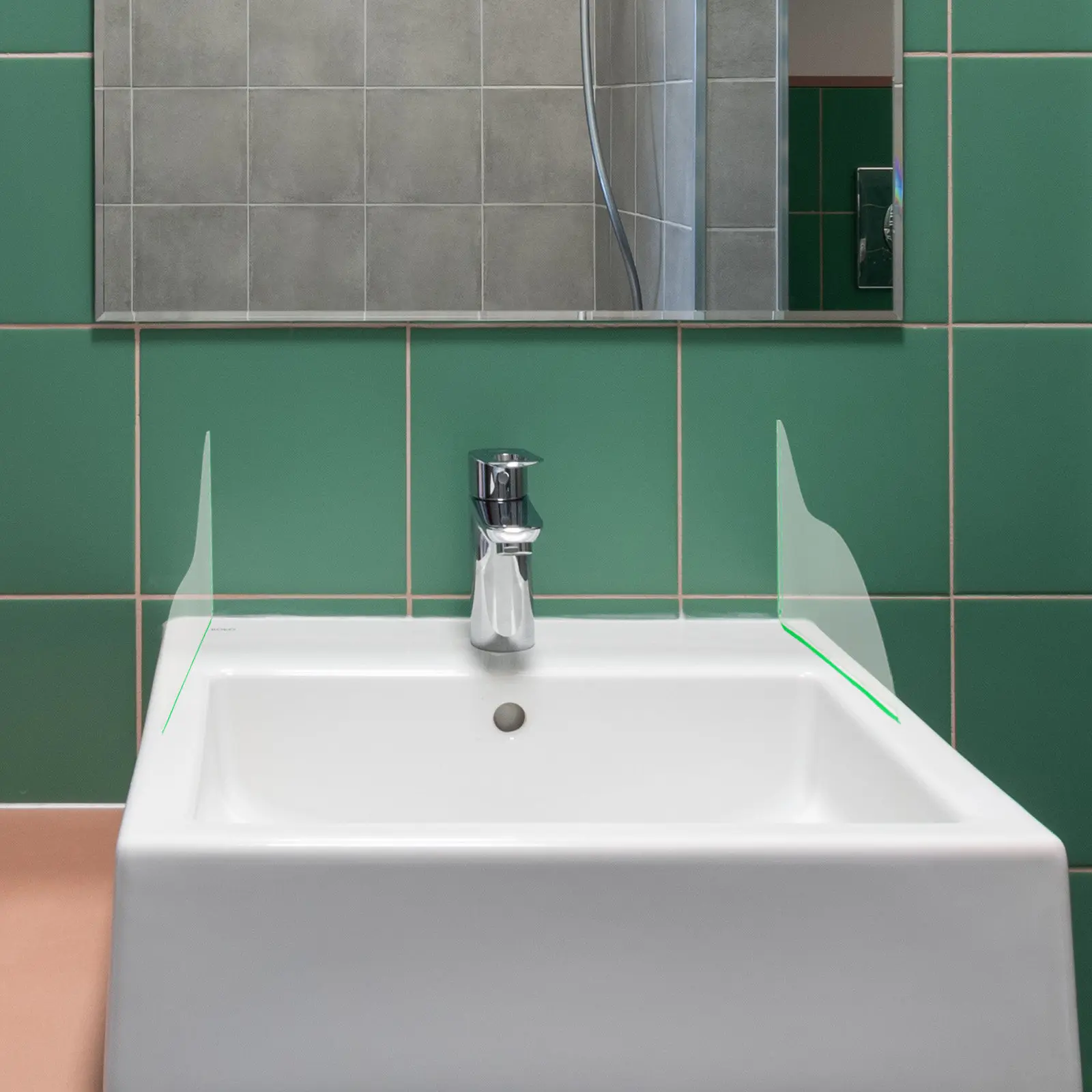 

2pcs Bathtub Guard Acrylic Shower Water Blocker For Shower Bathtubs Sinks Bathroom Washbasin Tub Water Blocker