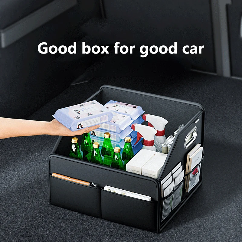 

Folding Car Trunk Storage Box Organizer - Portable Car Tool Box Supplies for Car Interior Storage Vehicle Supplies