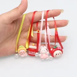 Labubu Mini Doll Crossbody Bag DIY Dress Up Ornaments Dollhouse Clothing Toy Doll Accessories
