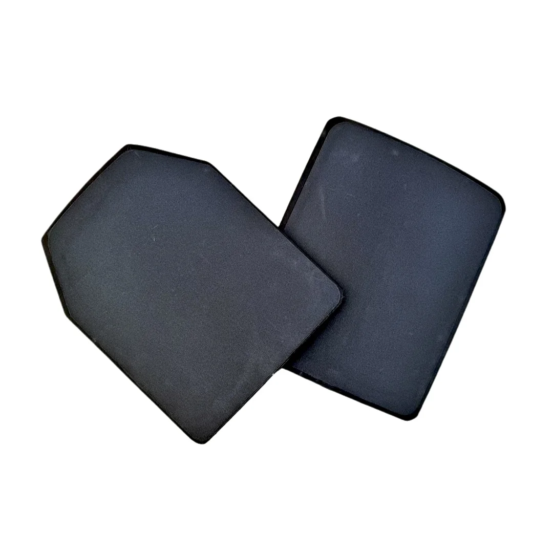 Set di piastre antiproiettile da 2 pezzi, 4,5 mm di spessore, armatura in acciaio composito antiproiettile, gilet tattico, piastra toracica, piastra di protezione esterna