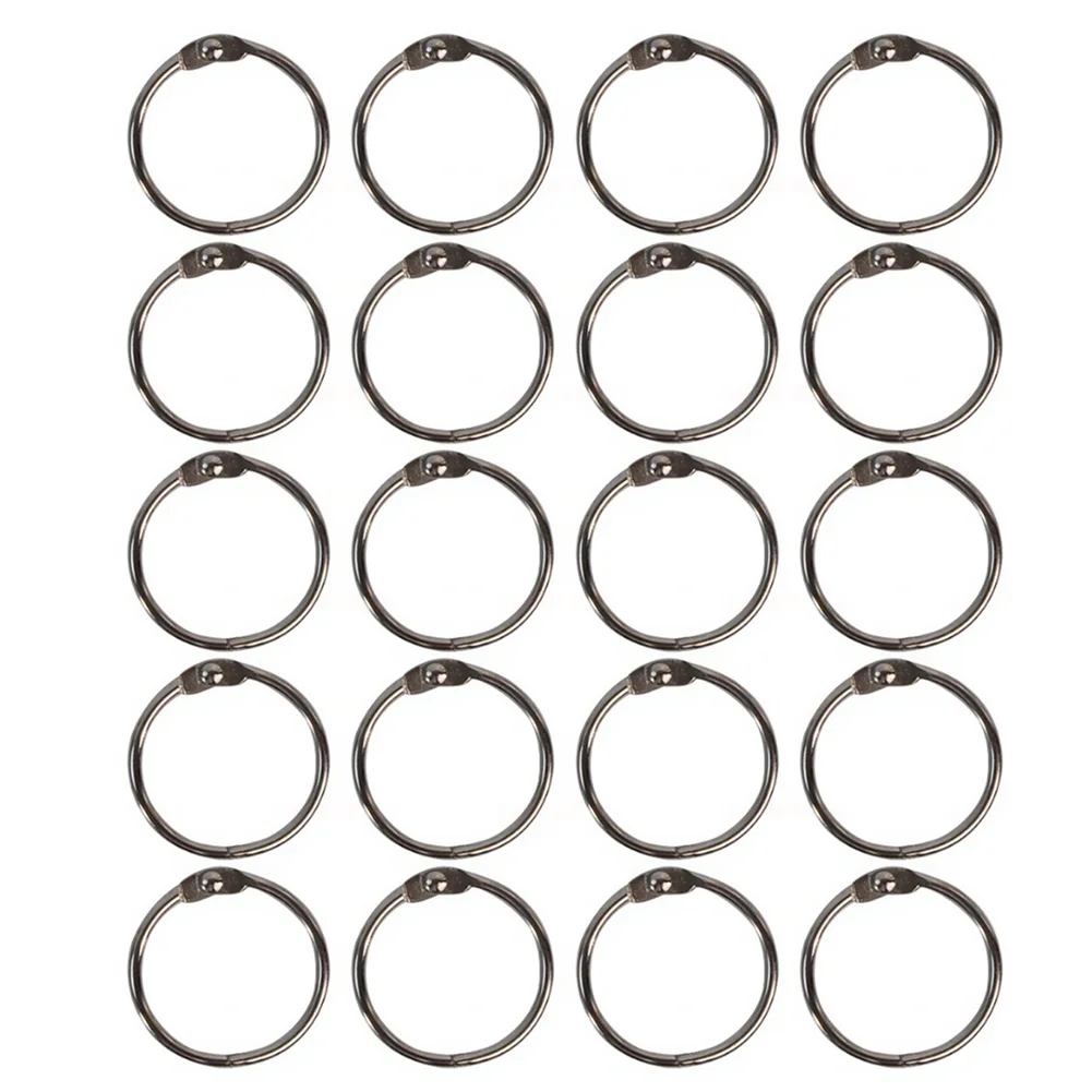 

20 шт. металлических кольцевых скрепок для переплета, 25 мм, для отдельных листов