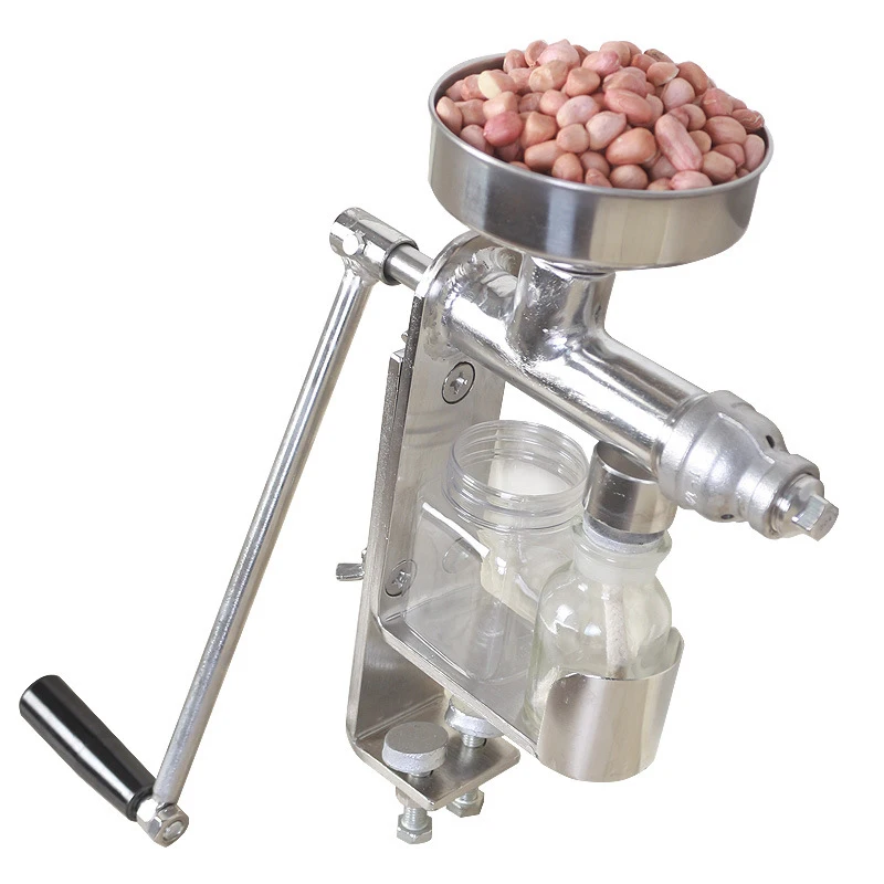 Stainless Steel Hand-cranked Oil Press Household Small Miniature 304 Stainless Steel Olive Oil Peanut Oil Juicer JM-03