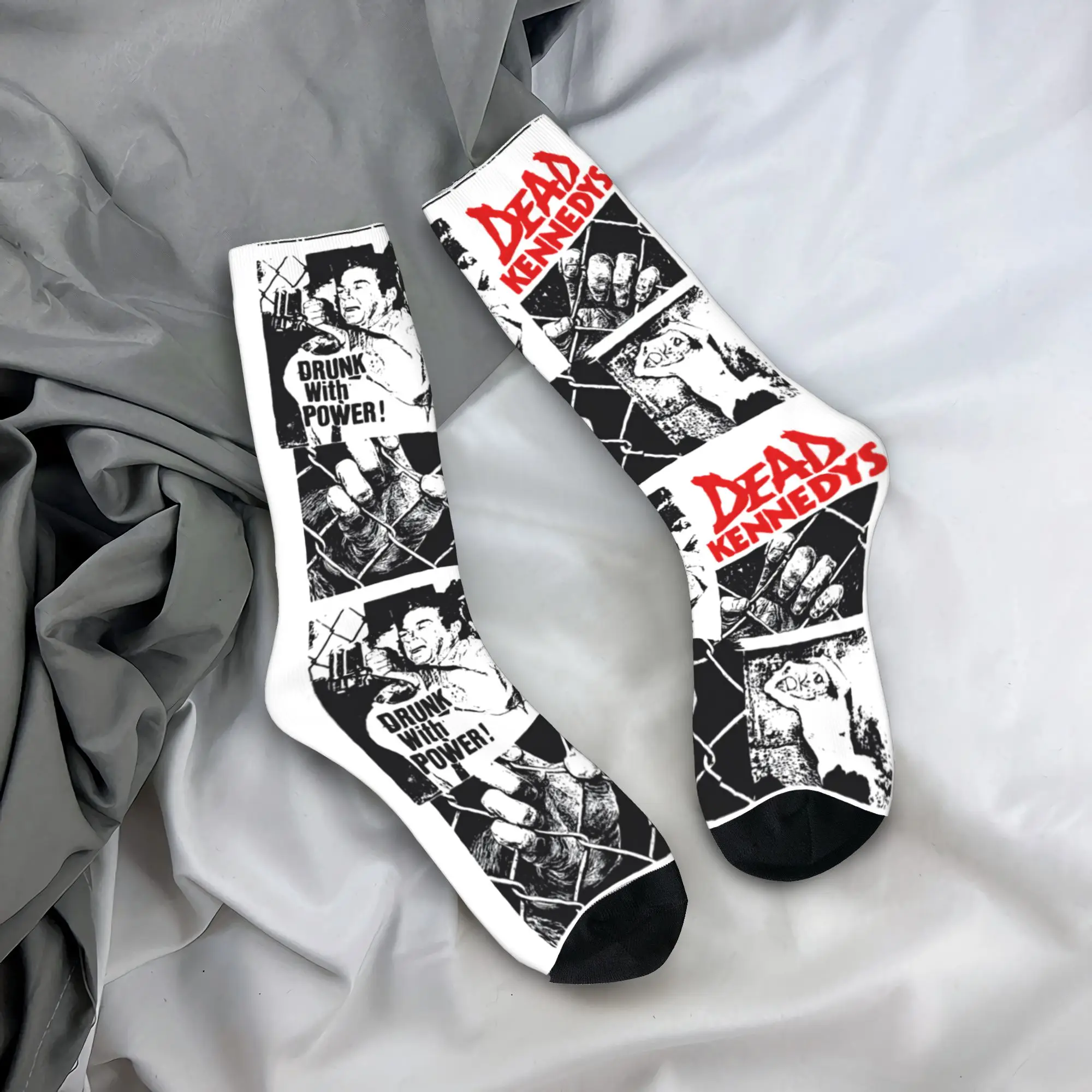 

Носки Dead Kennedys, кавайные чулки, зимние противоскользящие мужские носки, средние мягкие дизайнерские велосипедные носки