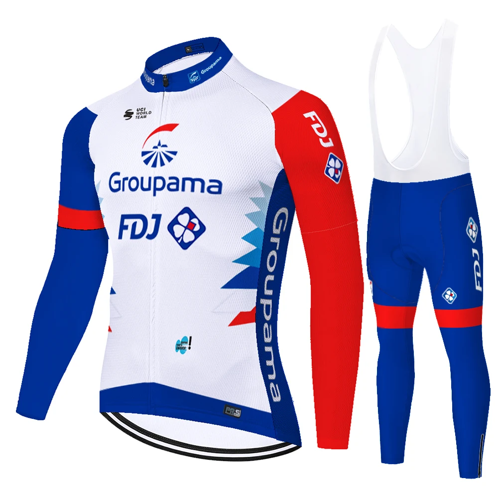 New Summer Spring 2024 FDJ conjunto ciclismo masculino cycling jersey abbigliamento mtb velo homme 자전거옷 자전거의류 אופניים kit bike