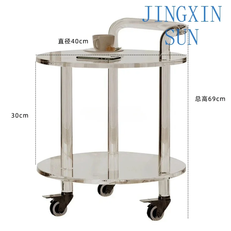 Mini Cart Trolley Multifunction Home Furniture Kitchen Cabinets Organizers Organizer Small Shopping Utility Transparent Wheels